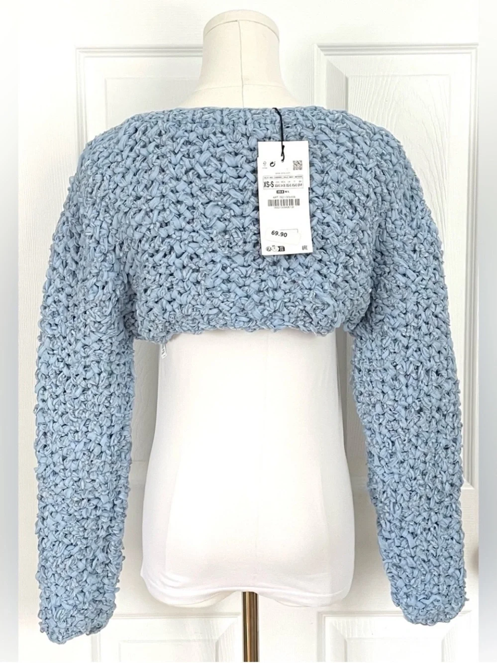 NWT Zara Limited Edition Crochet Knit Crop Top Size XS/S - Picture 5 of 5